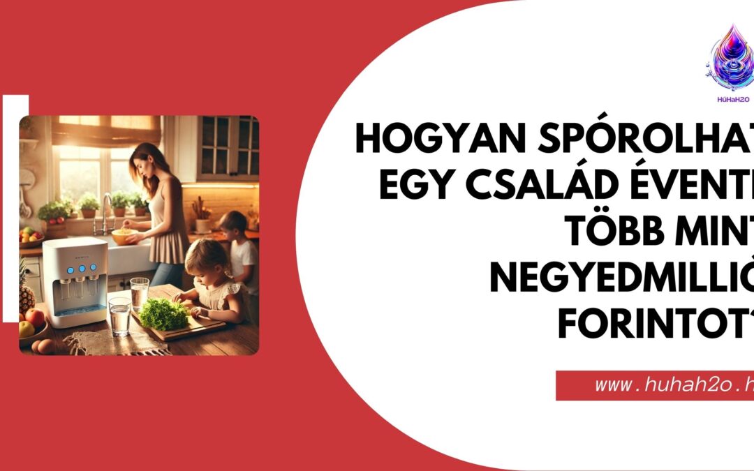 Hogyan spórolhat egy négytagú család évente több mint negyedmillió Forintot a tiszta víz választásával?